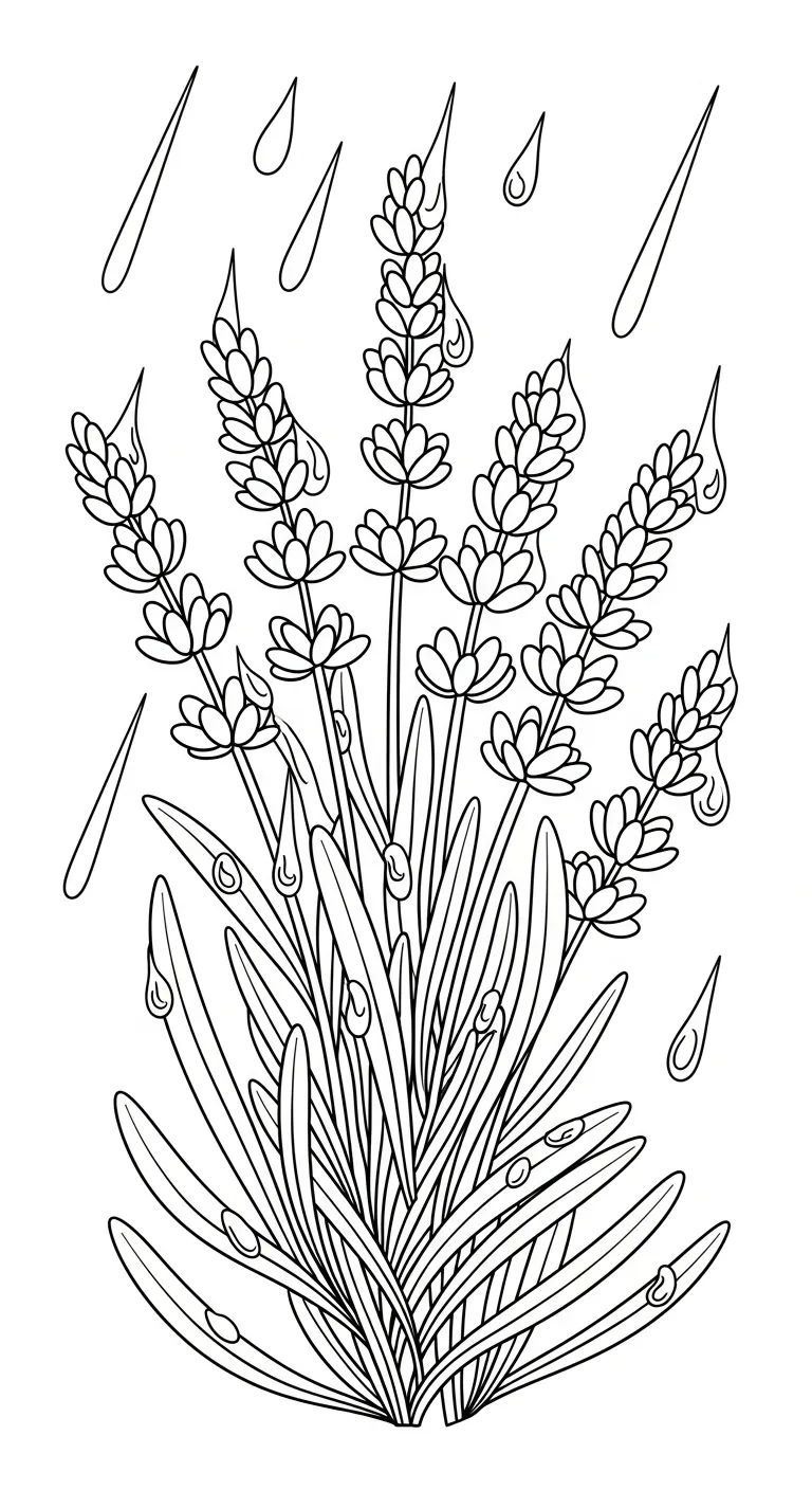 télécharger coloriage Lavande gratuit