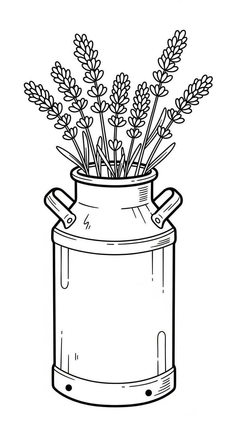 coloriage Lavande à imprimer