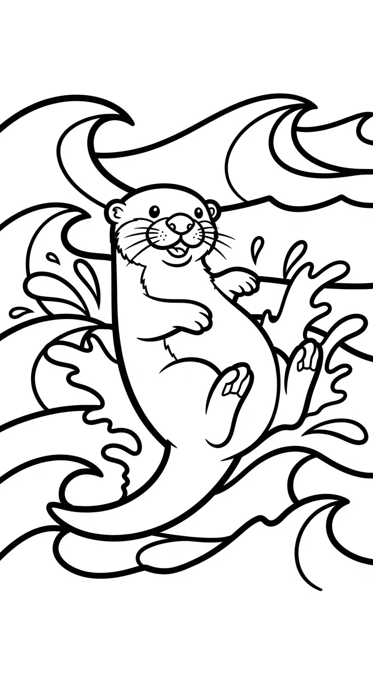coloriage Loutre à imprimer