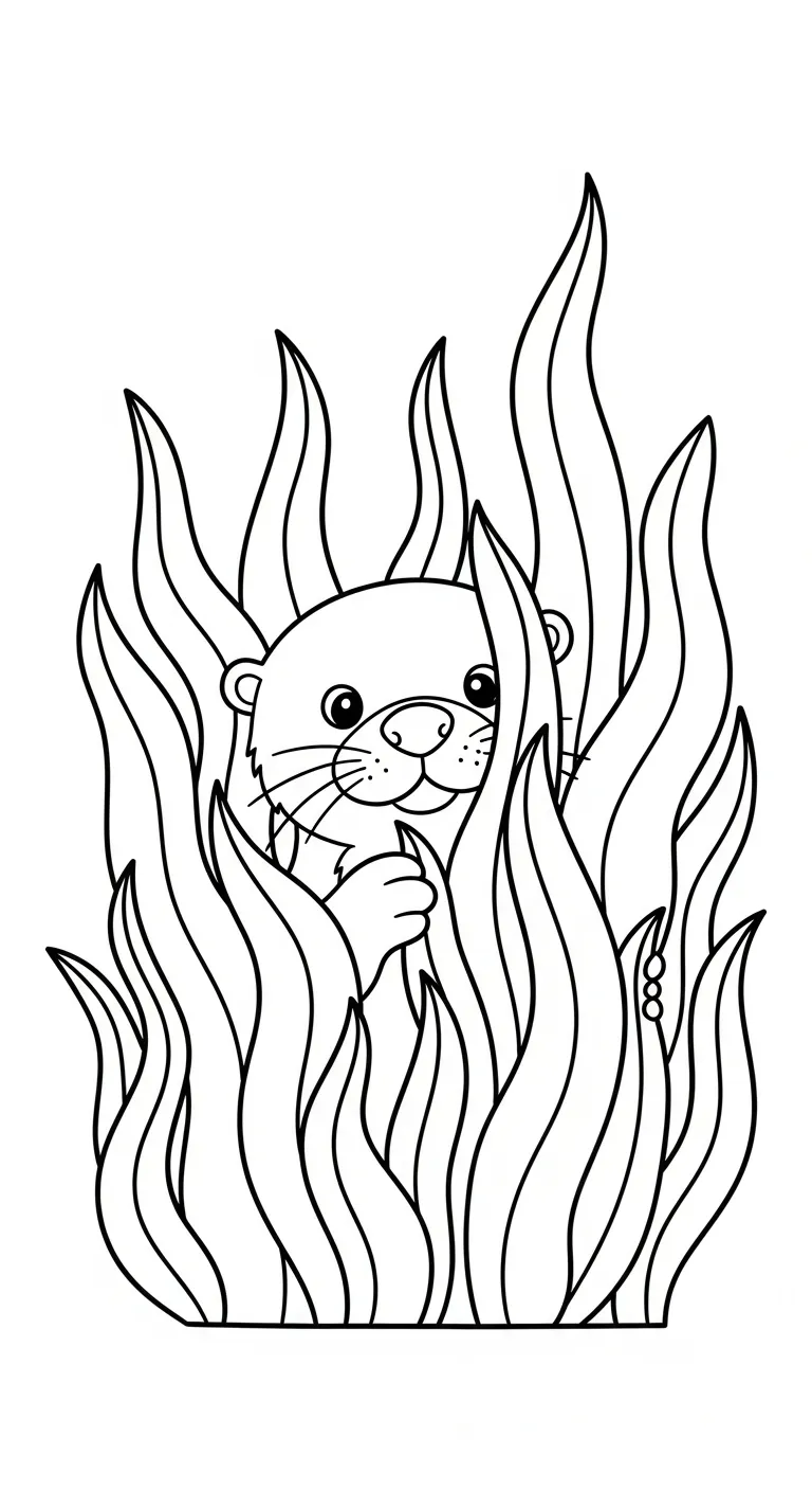 imprimer coloriage Loutre gratuit