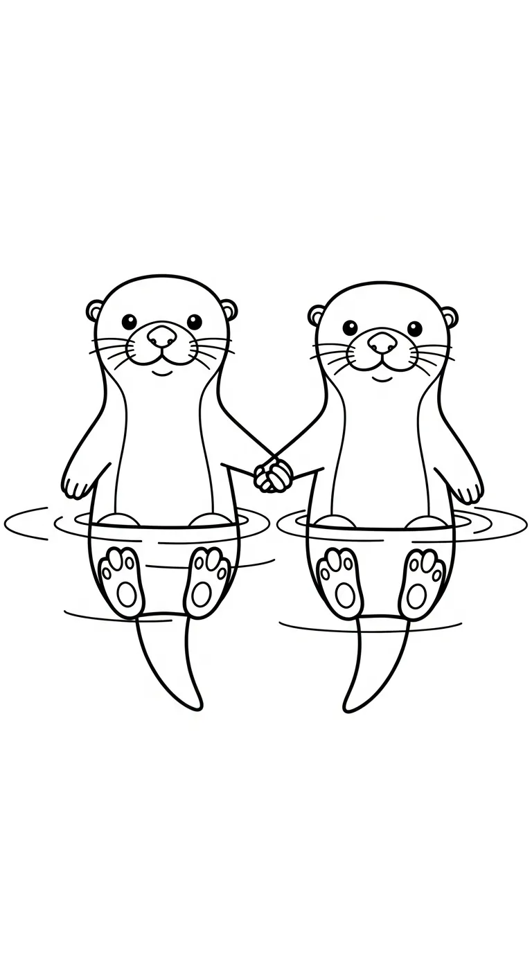 coloriage Loutre gratuit à imprimer