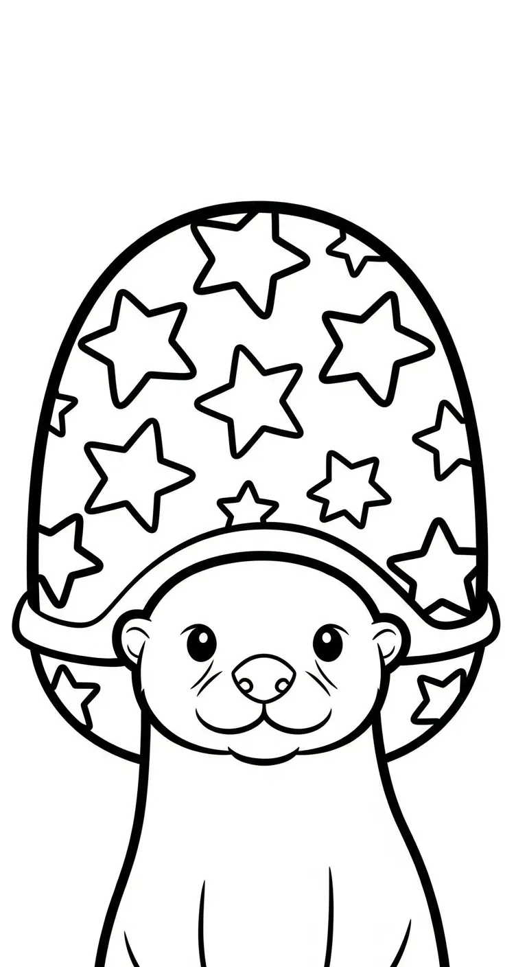 coloriage Loutre en ligne pour enfant