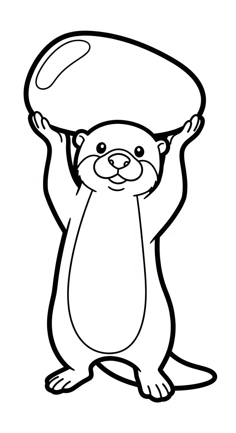 coloriage Loutre à imprimer pour enfant de 9 ans 3
