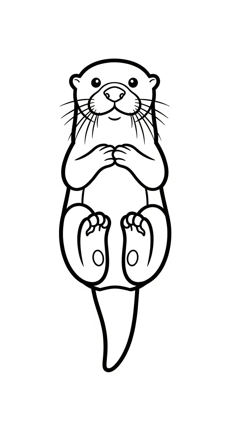 coloriage Loutre pour enfants à imprimer