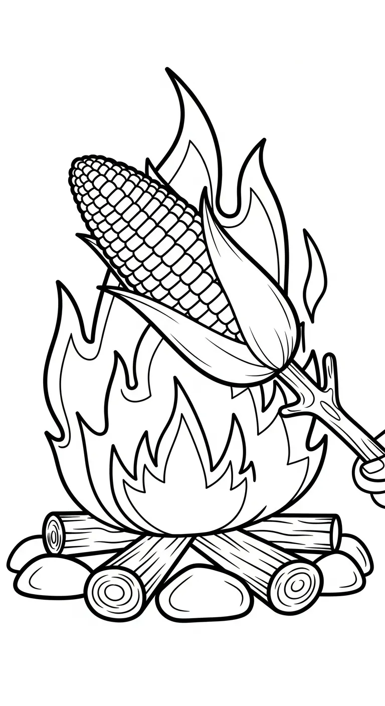 coloriage Maïs à imprimer pdf 1