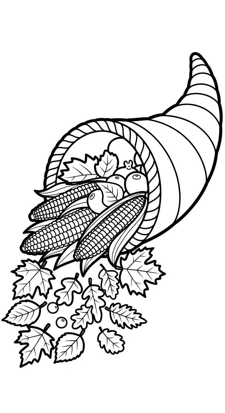 imprimer coloriage Maïs gratuit