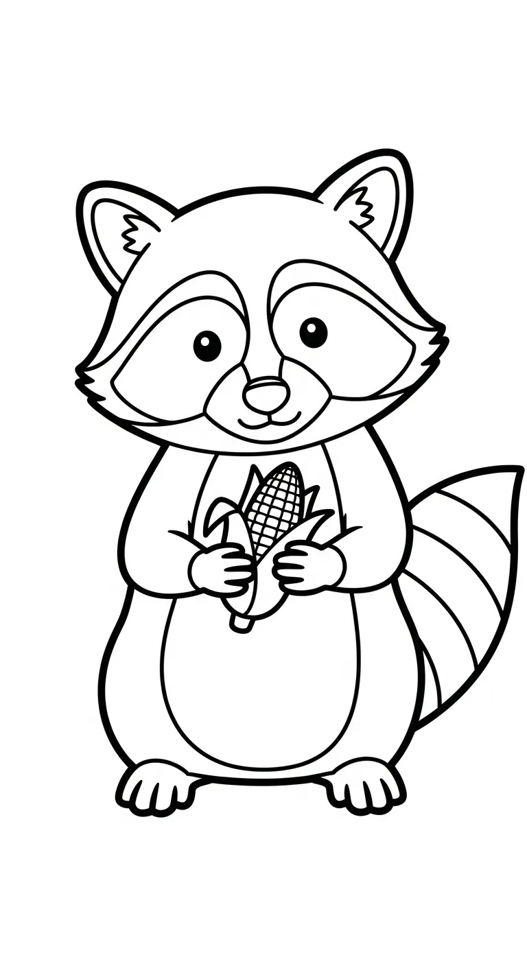 coloriage Maïs pour enfant de 10 ans