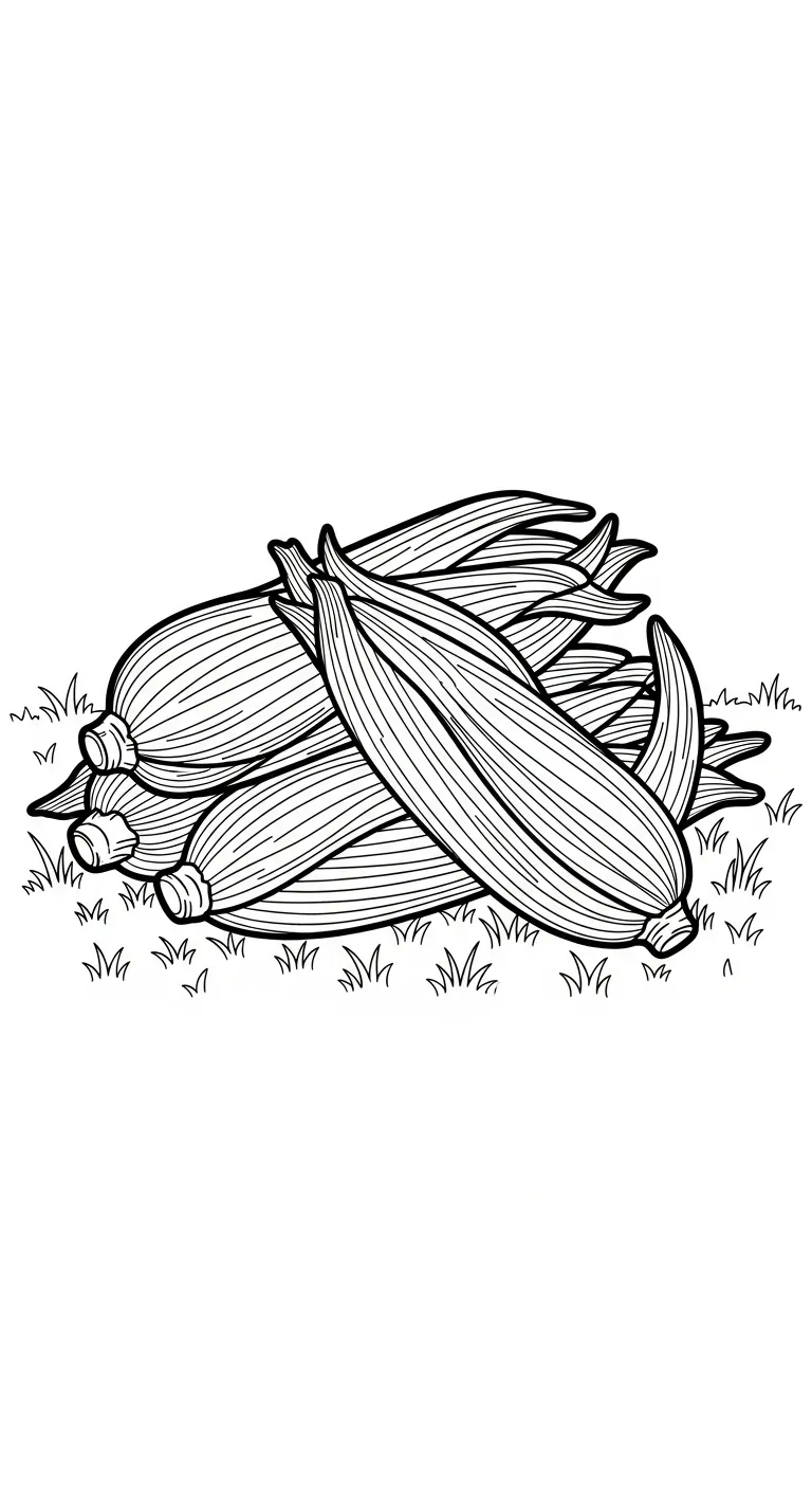 coloriage Maïs à imprimer pdf gratuit 3