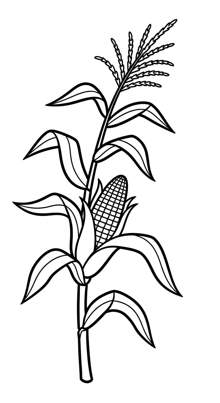 imprimer coloriage Maïs