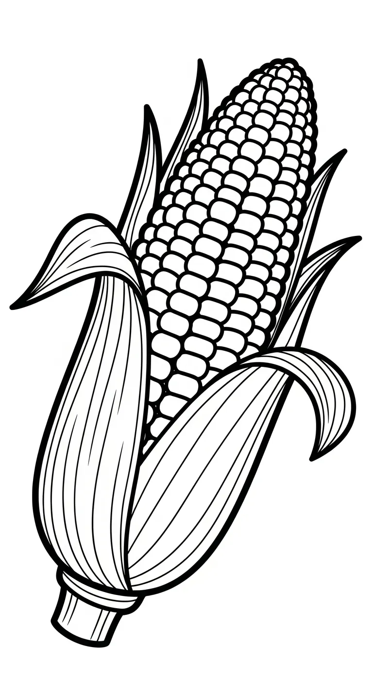 coloriage Maïs gratuit