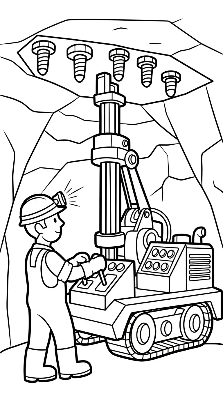 coloriage Mineur gratuit pour enfants