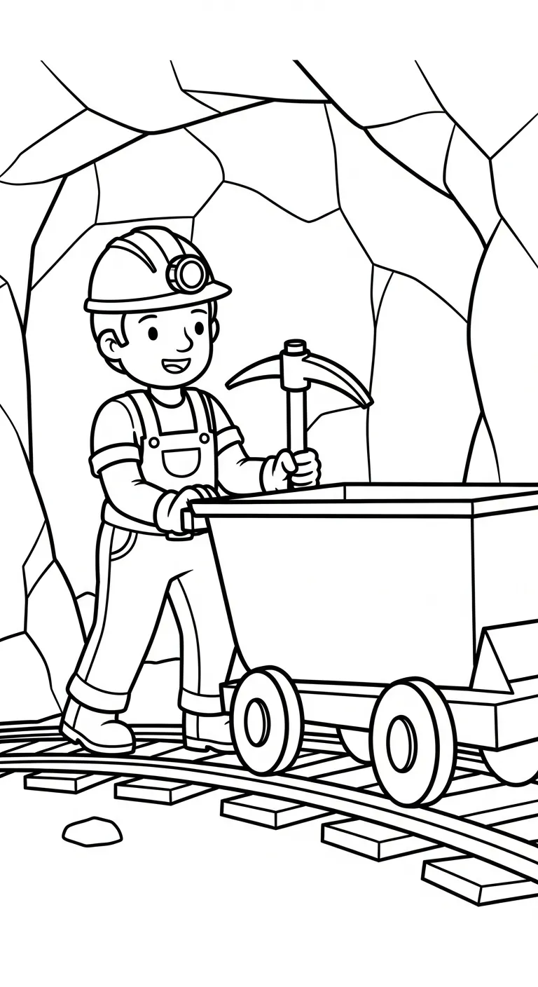 coloriage Mineur gratuit en ligne