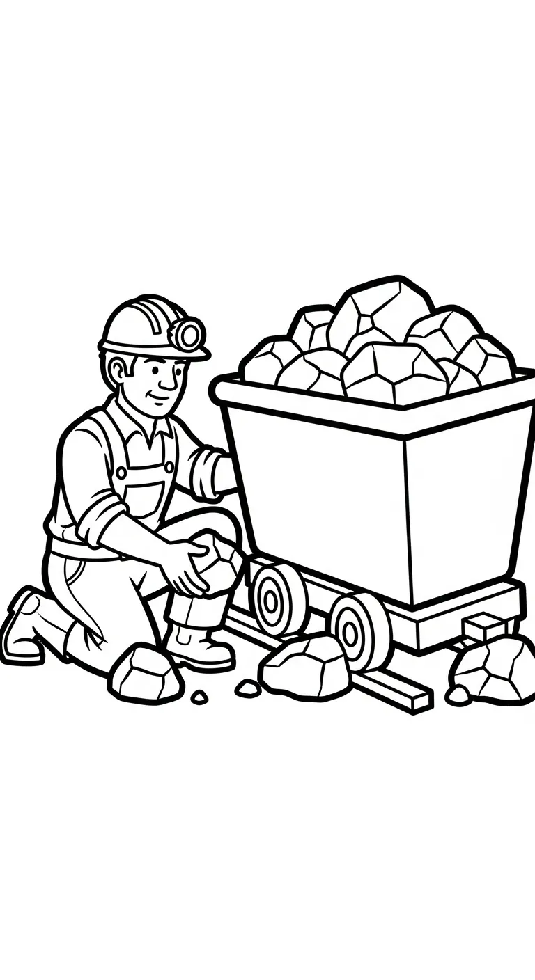 coloriage Mineur gratuit