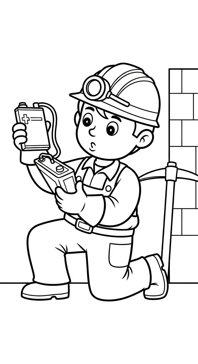 coloriage Mineur a imprimer