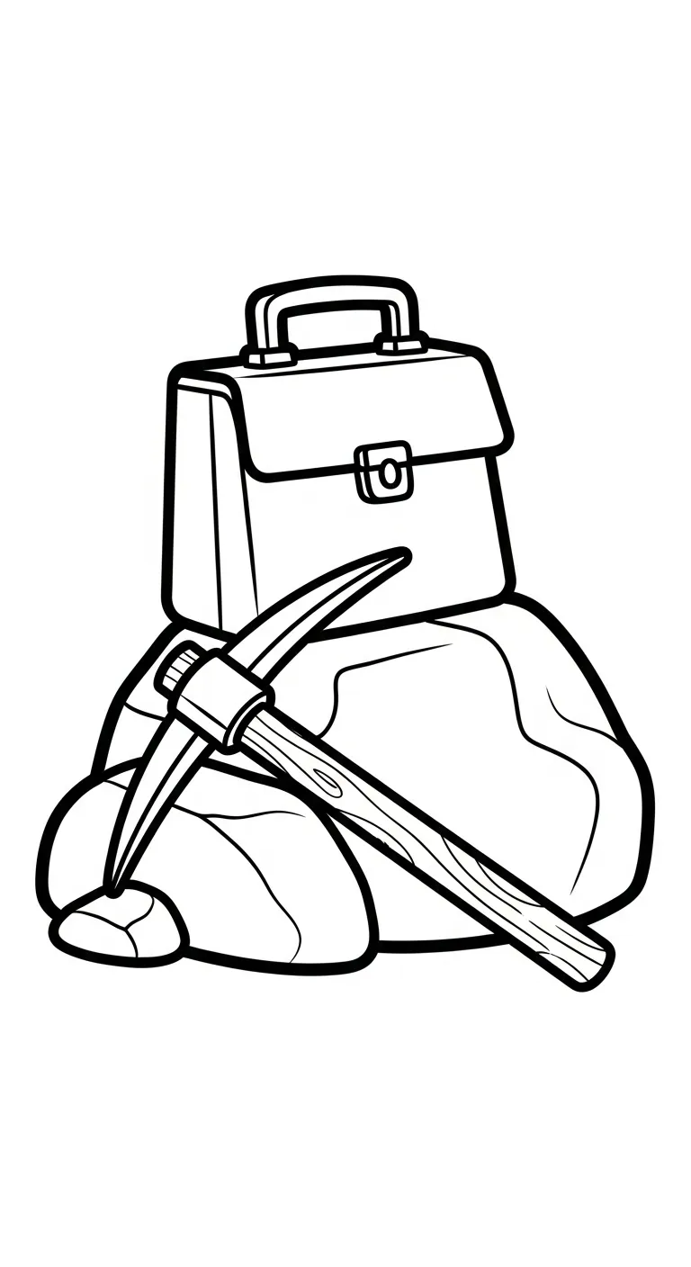 coloriage Mineur et decoupage a imprimer gratuit