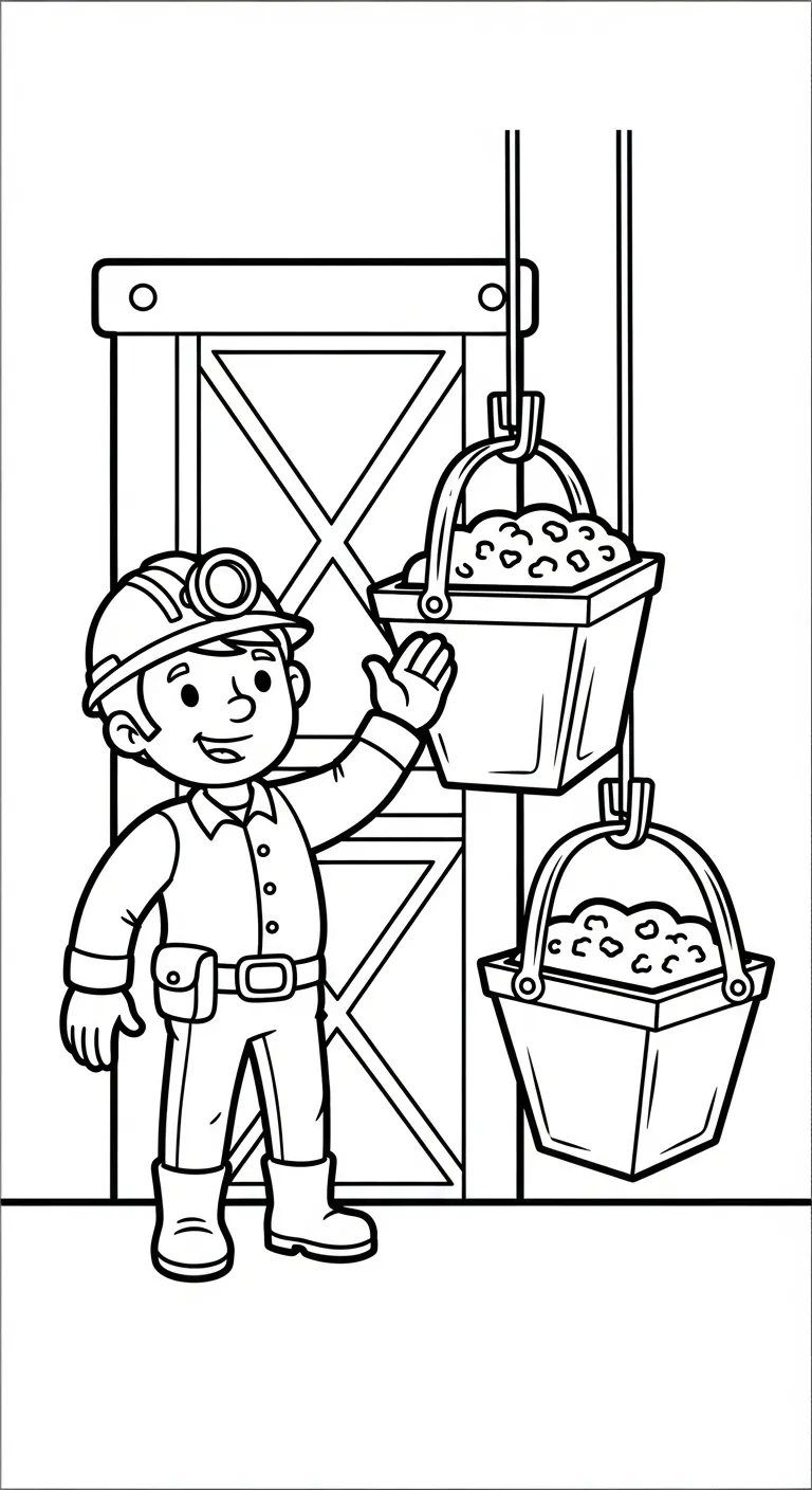 coloriage Mineur à imprimer pdf