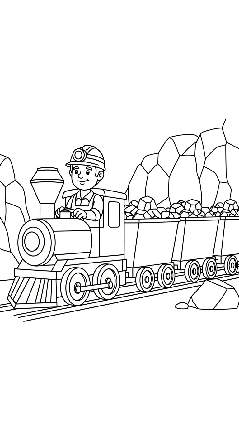 coloriage Mineur gratuit en ligne 1