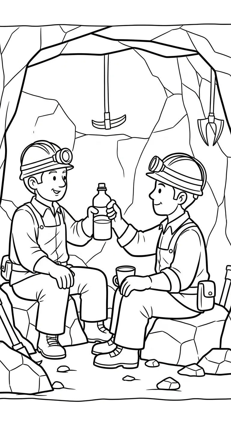 coloriage Mineur et dessin a imprimer