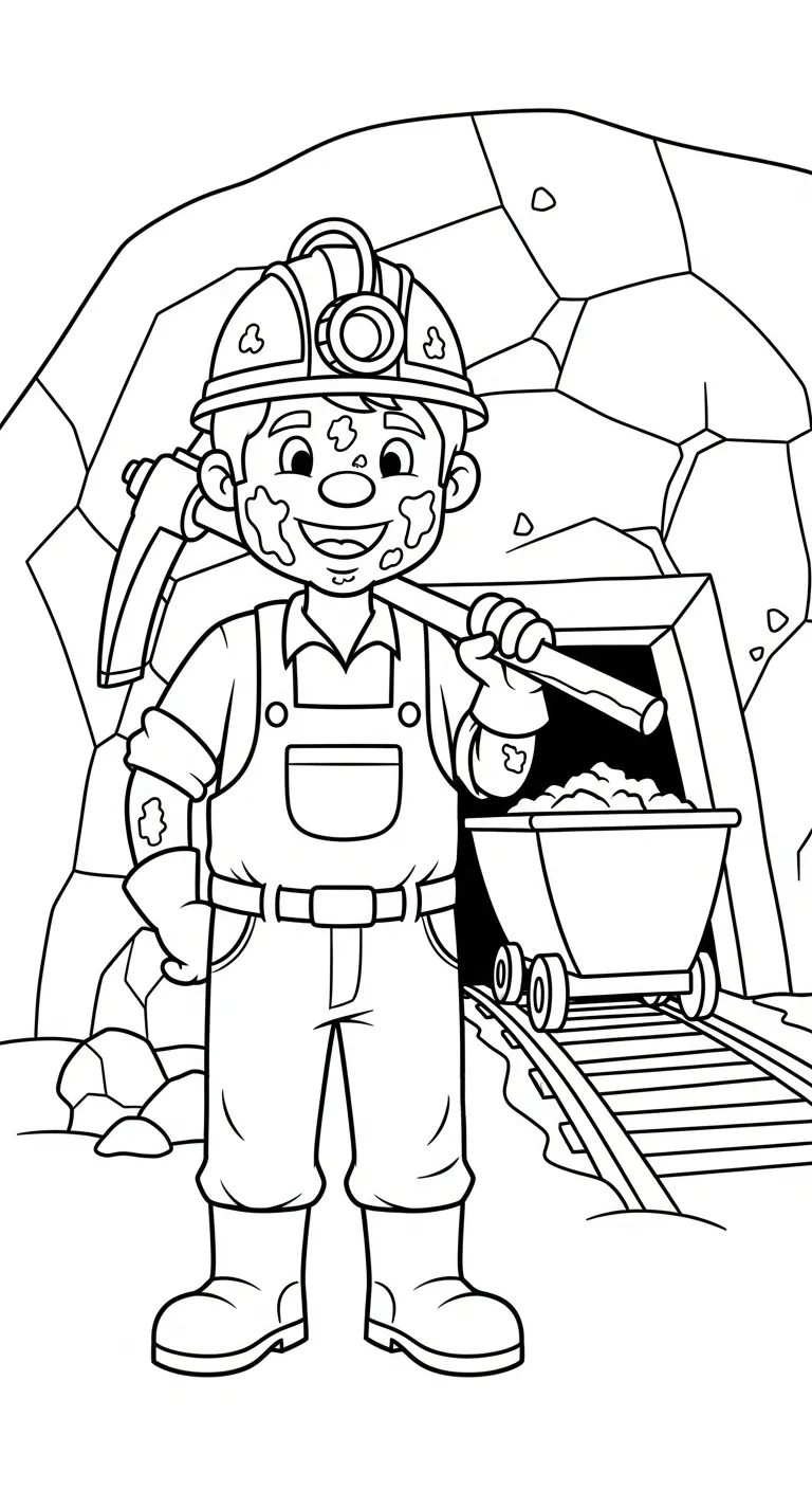 coloriage Mineur à imprimer gratuitement pdf