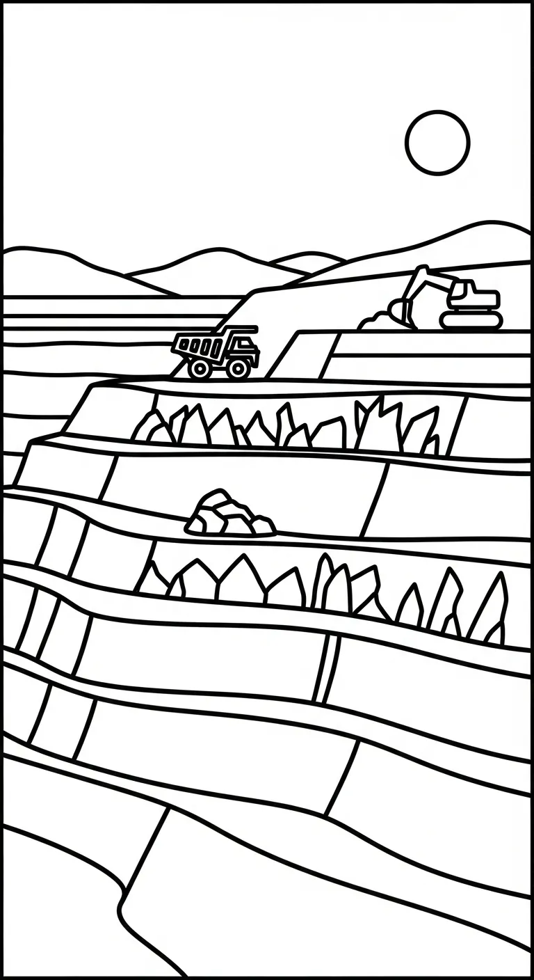 coloriage Mineur et découpage à imprimer