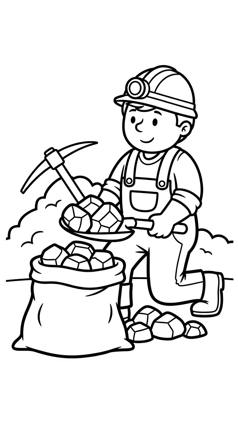 coloriage Mineur en ligne 1