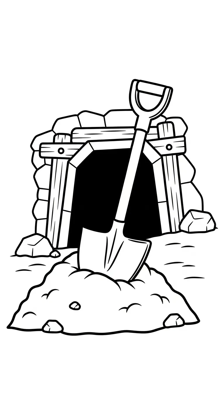 coloriage Mineur et decoupage