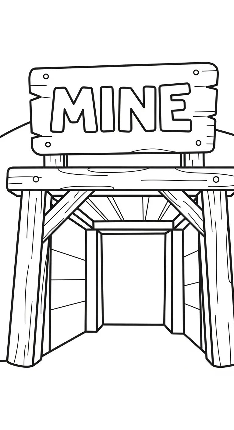 coloriage Mineur educatif pour enfant 1