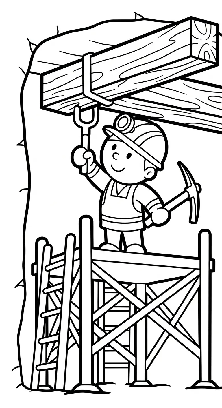 a imprimer coloriage Mineur gratuit