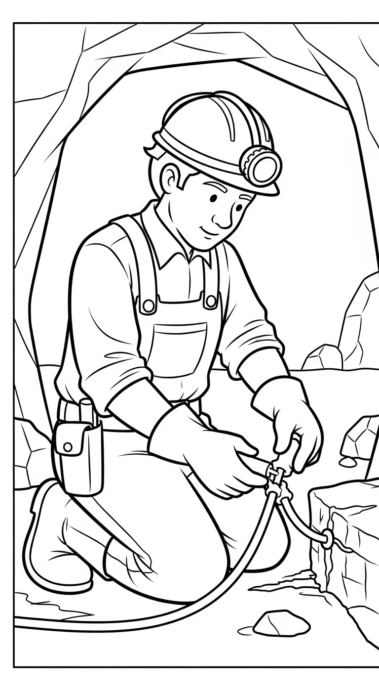 coloriage Mineur pour enfant gratuit