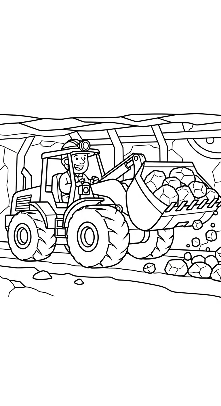 coloriage Mineur pour enfant