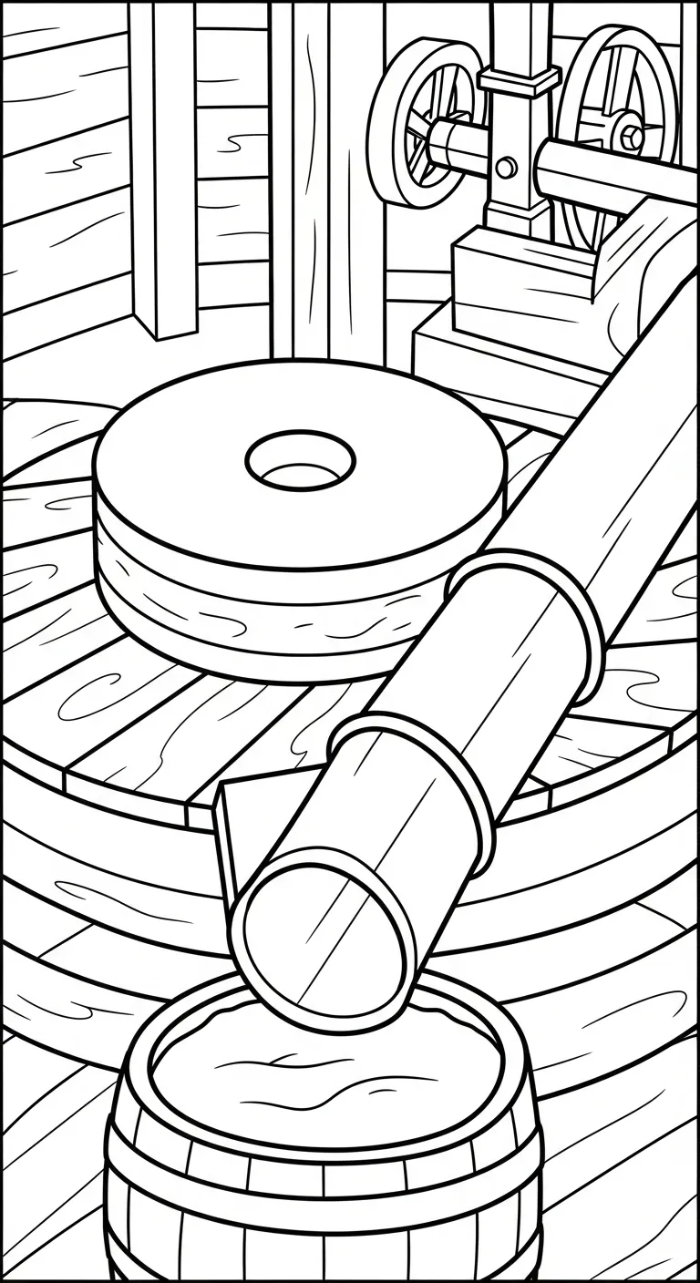 coloriage Moulins à Vent pour enfant de 10 ans