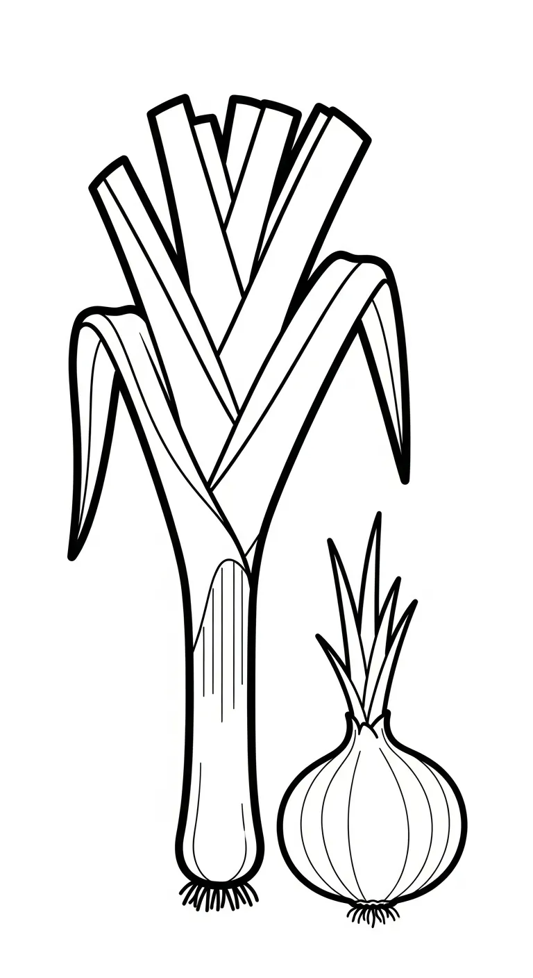 coloriage Oignon a imprimer gratuit