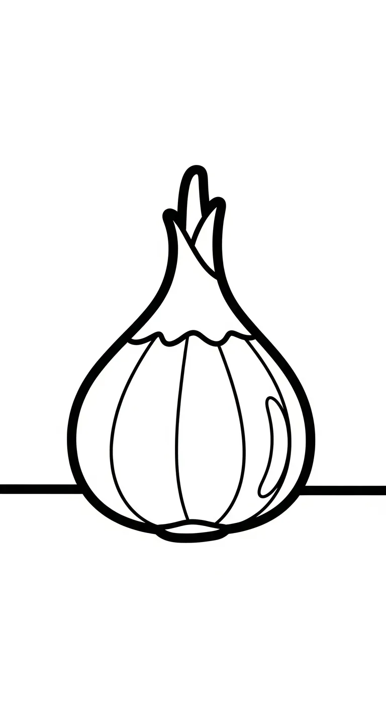 coloriage Oignon educatif pour enfant