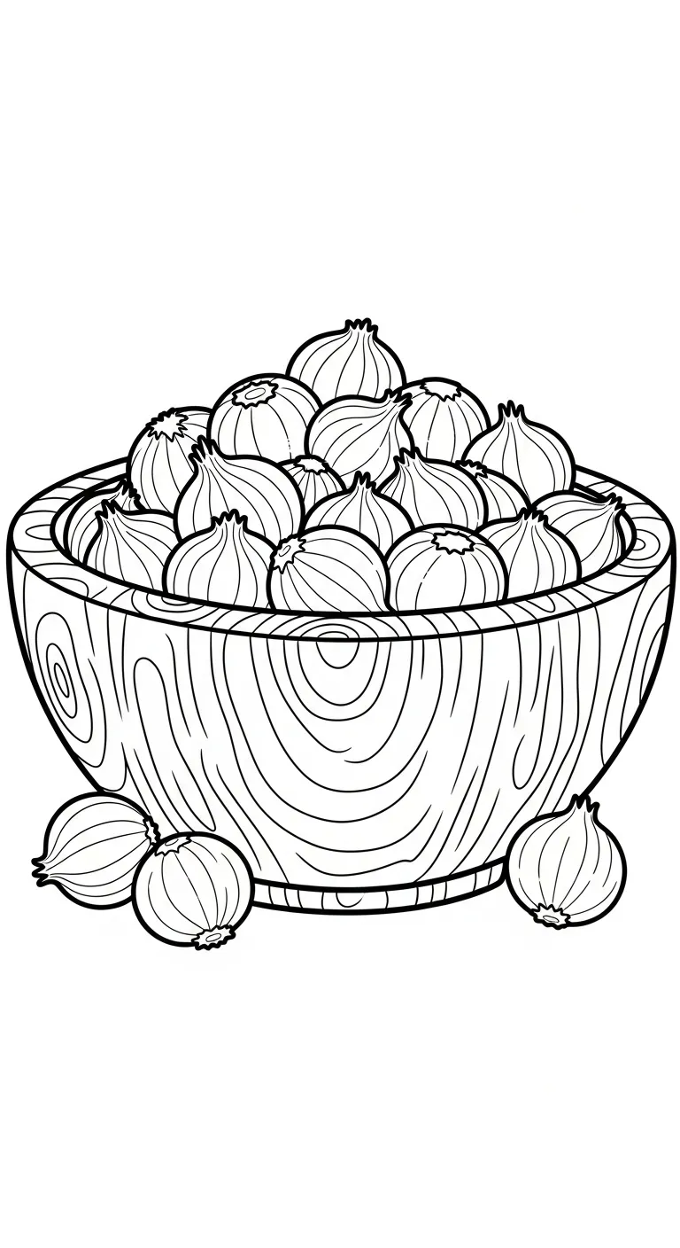 coloriage Oignon et dessins