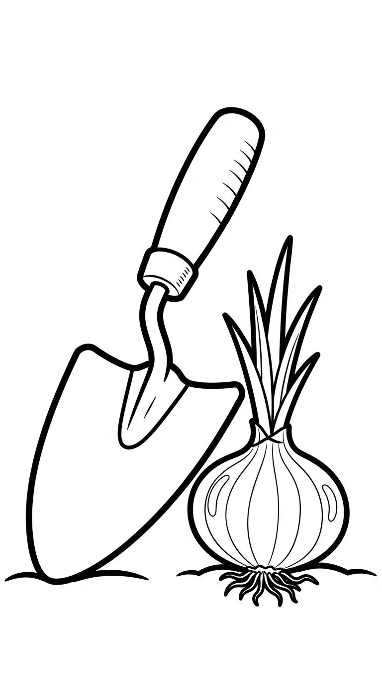 coloriage Oignon à imprimer