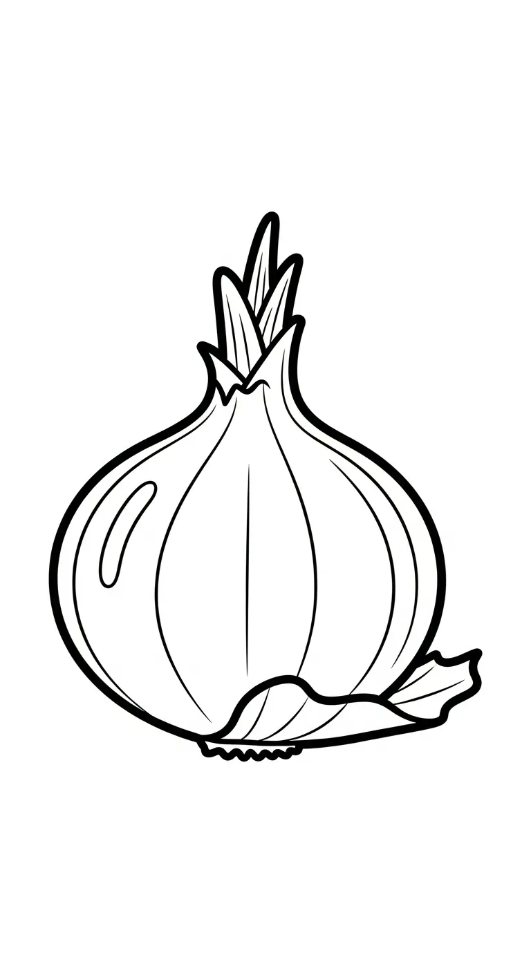 coloriage Oignon pour enfant de 8 ans