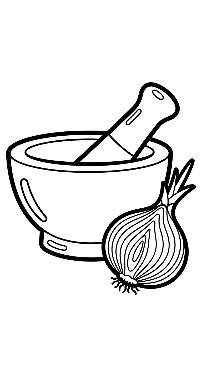 coloriage Oignon et dessin a imprimer