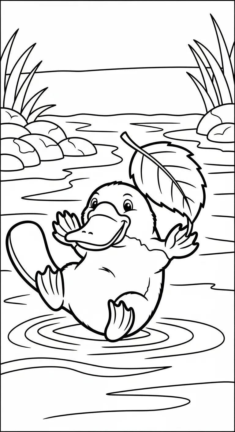 coloriage Ornithorynque a telecharger