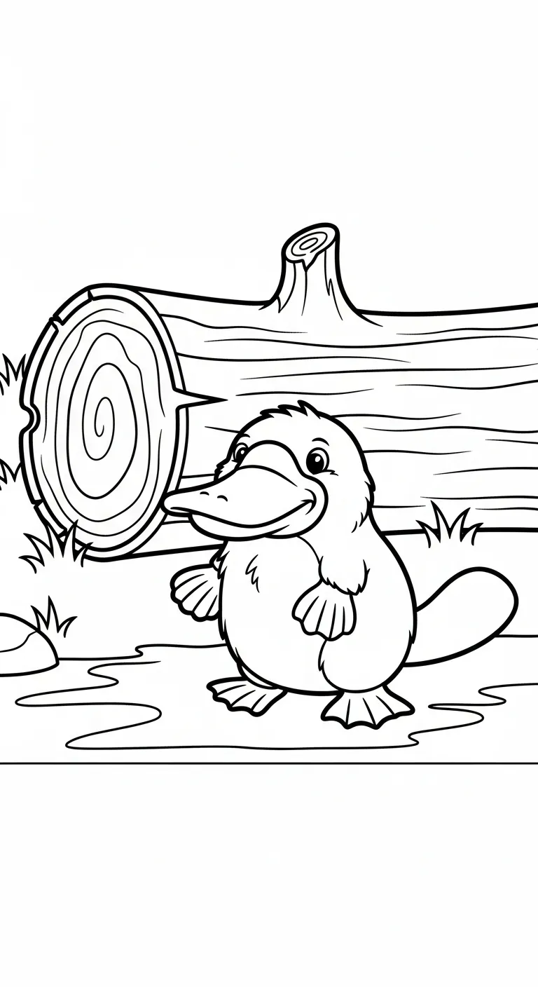 coloriage Ornithorynque gratuit à imprimer
