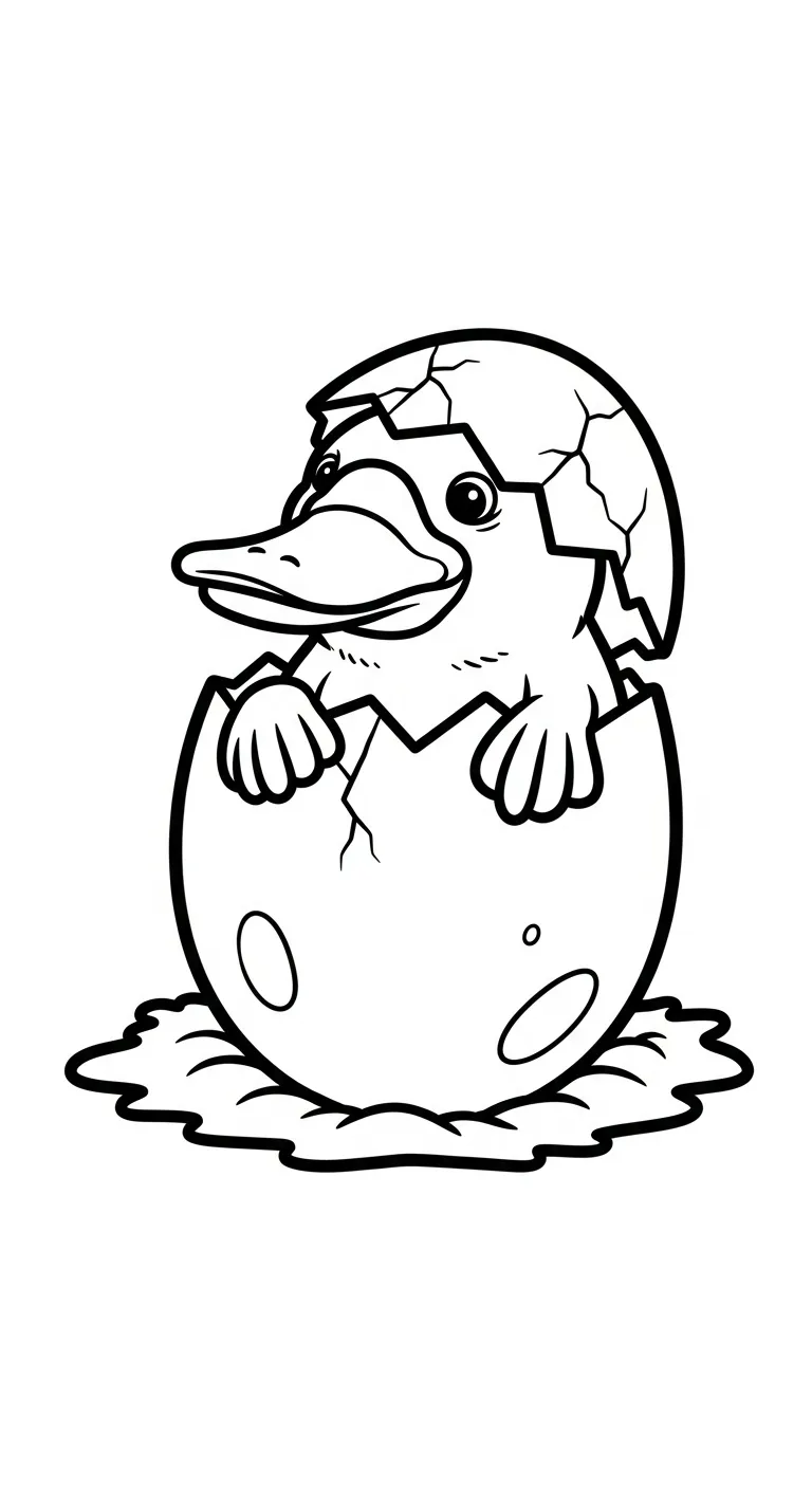coloriage Ornithorynque à imprimer pour enfants