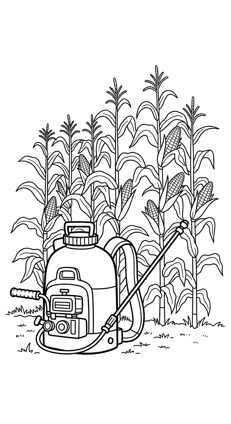 coloriage Outils Agricoles à imprimer pour enfant de 9 ans