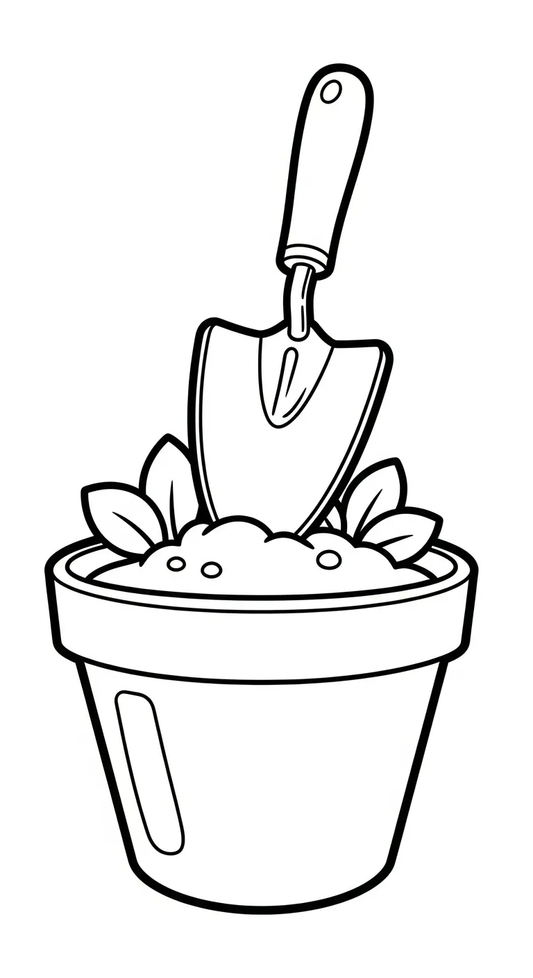 coloriage Outils Agricoles à imprimer pour enfant de 2 ans