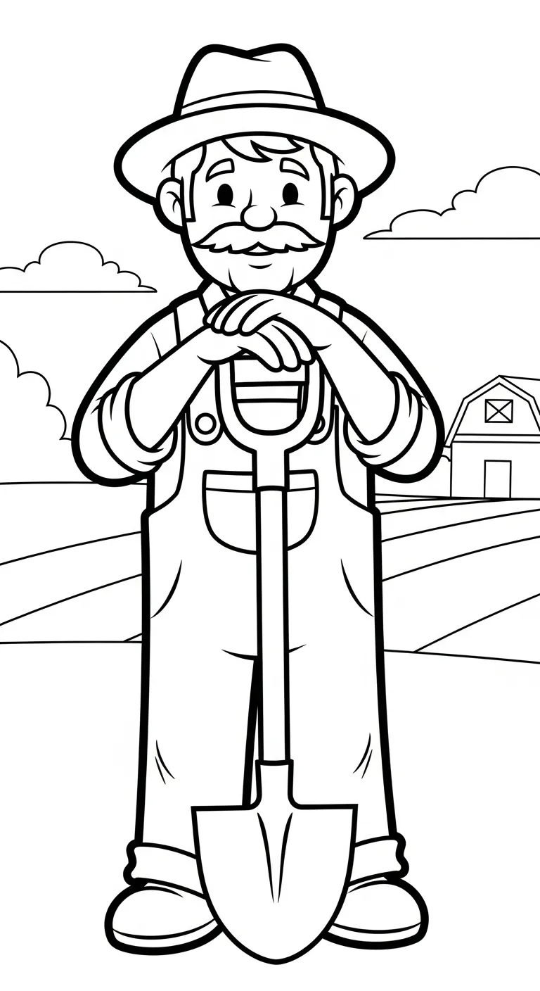 coloriage Paysan a dessiner en ligne 1