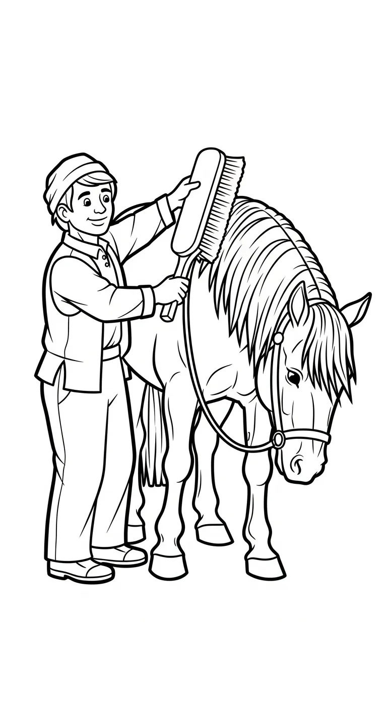 coloriage Paysan pour bebe a imprimer