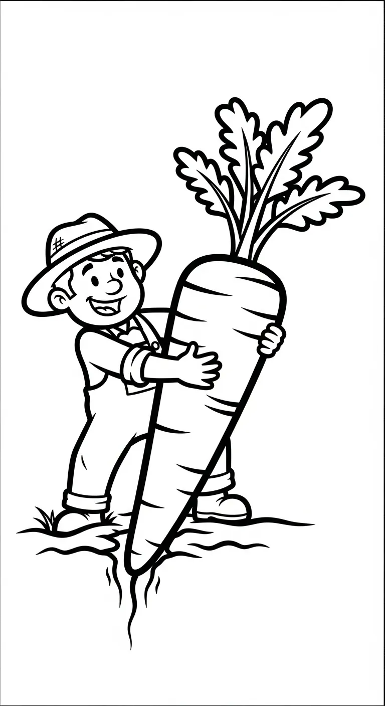 coloriage Paysan d'enfant a imprimer