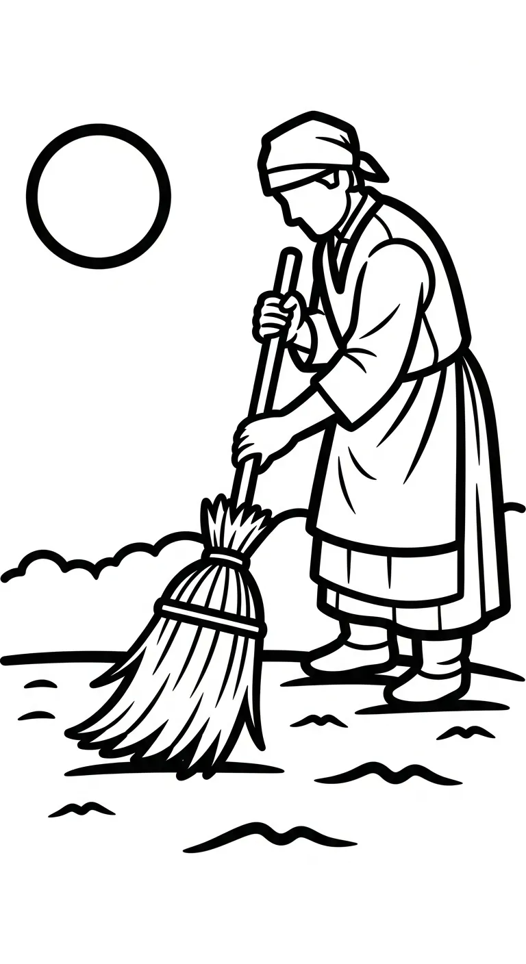 coloriage Paysan en ligne pour enfant