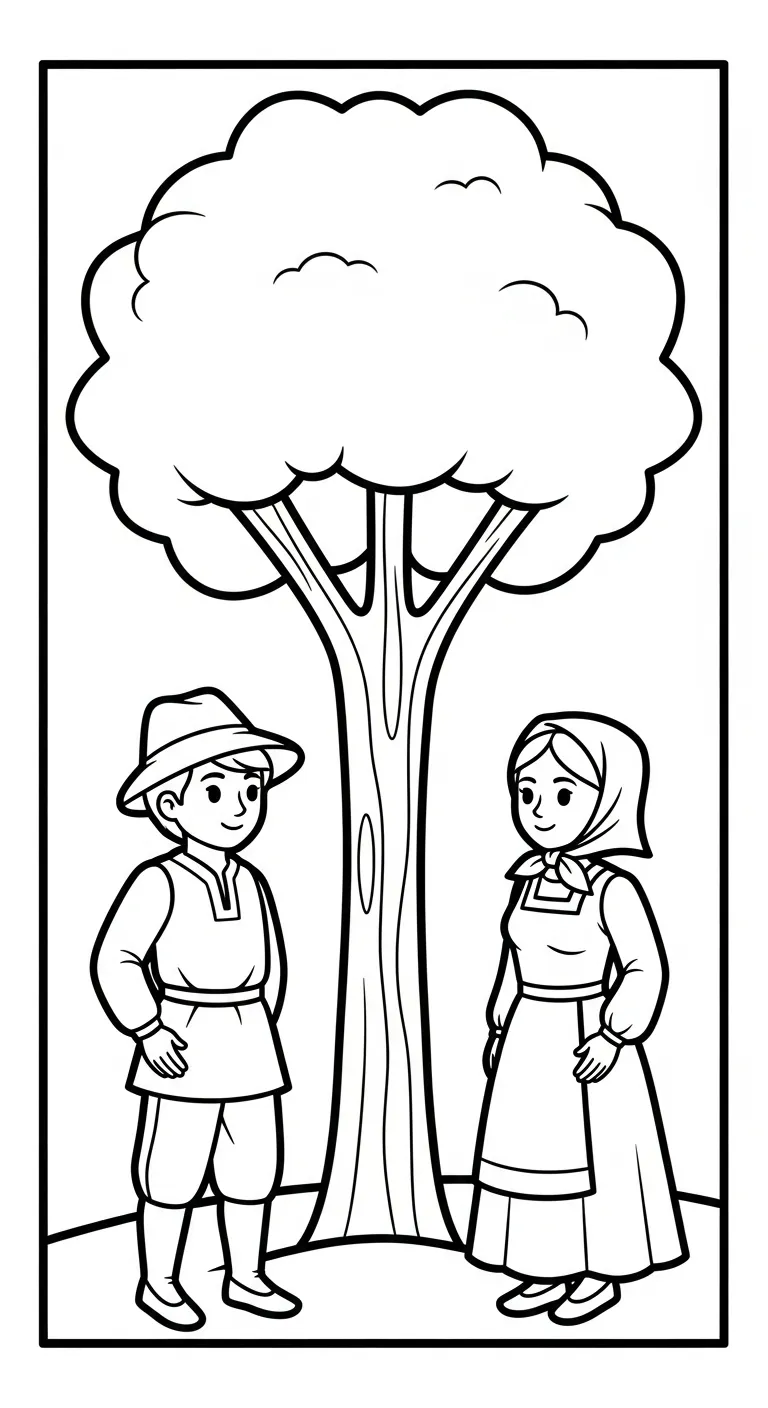 coloriage Paysan à imprimer pour enfant de 2 ans