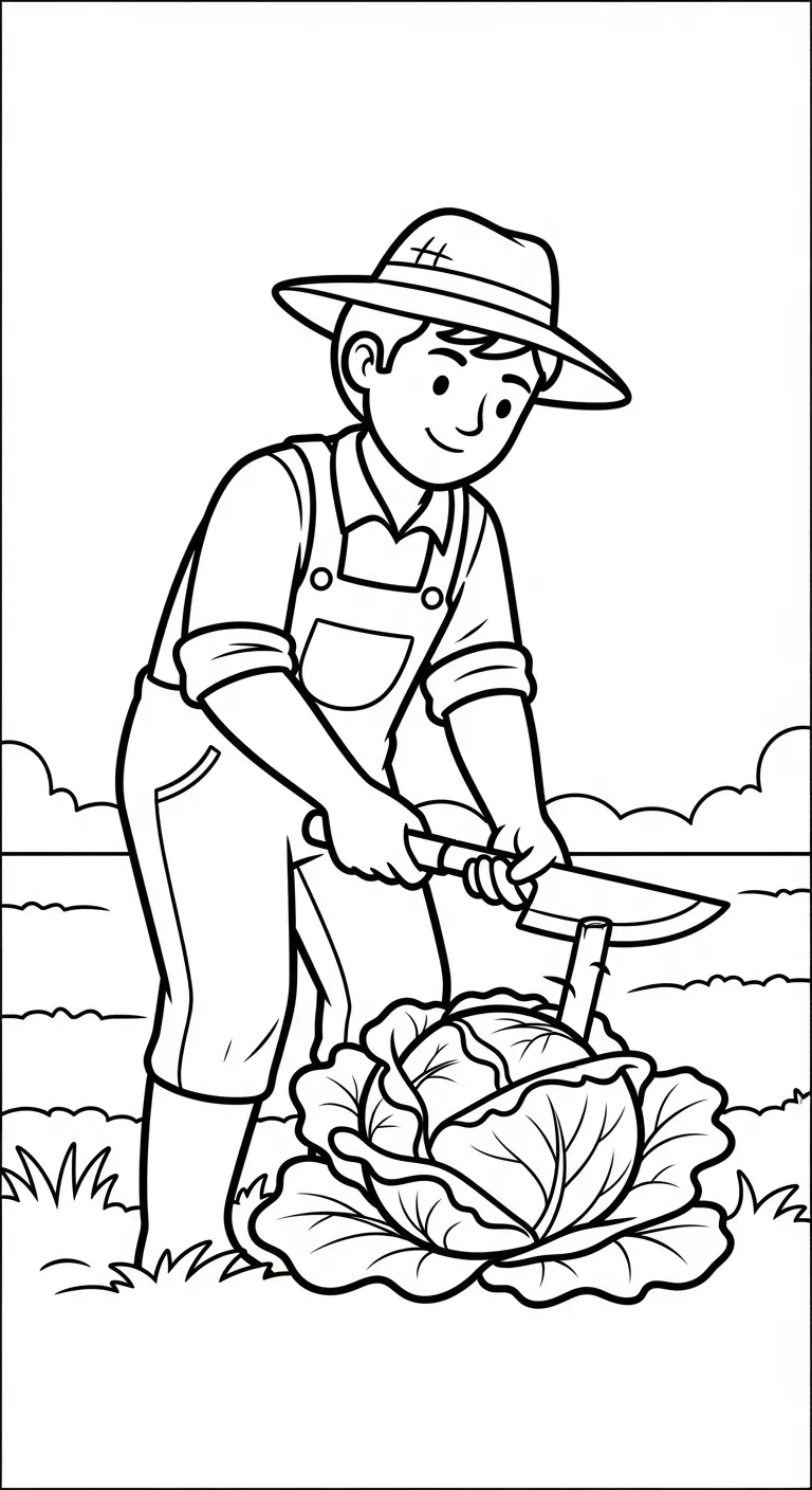 coloriage Paysan gratuit