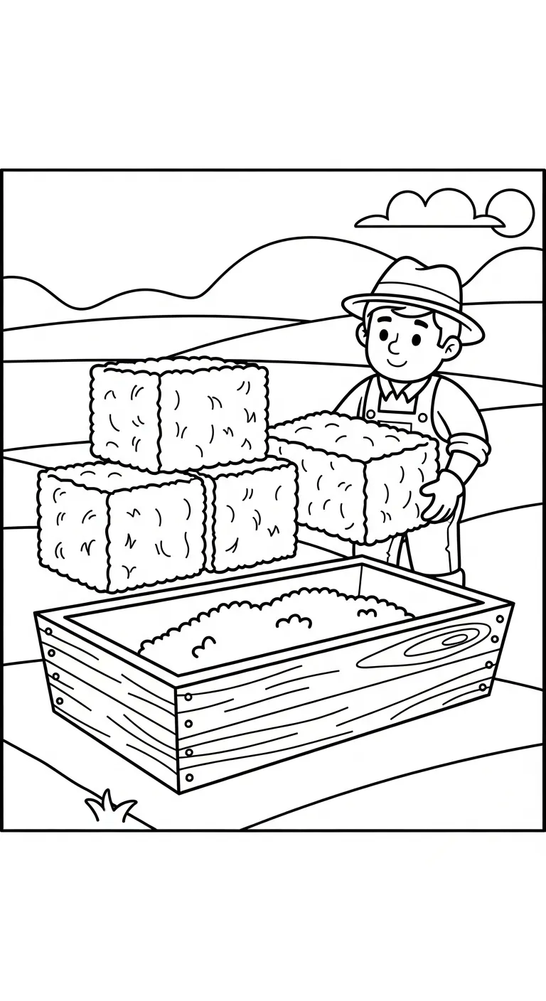 coloriage Paysan pour enfant de 10 ans 2