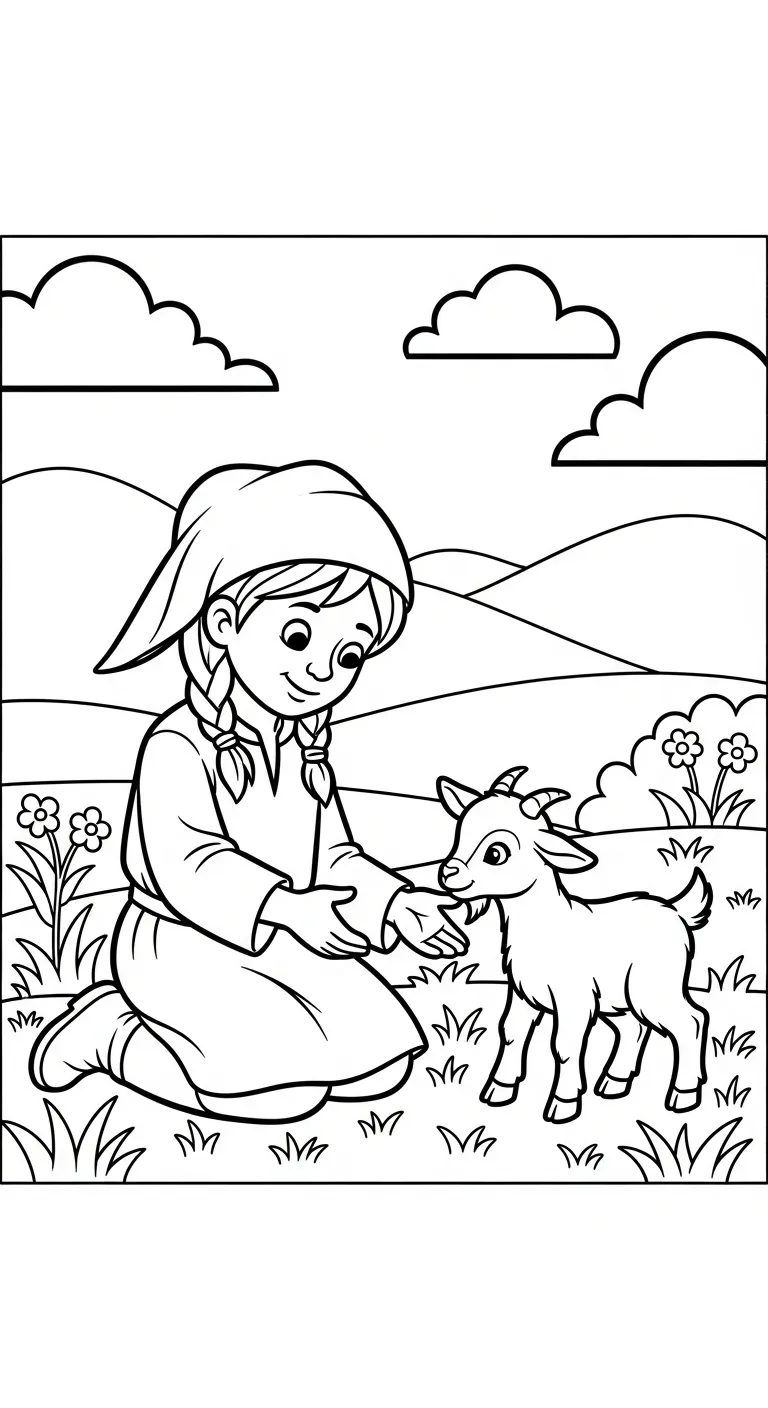 coloriage Paysan a imprimer pour enfant de 4 ans 1